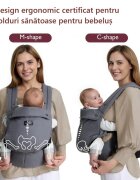 Momcozy Marsupiu ergonomic roz Air Mesh cozy si usor