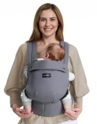 Momcozy Marsupiu ergonomic si usor PureHug Cozy Gri