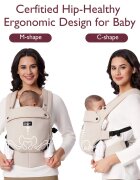 Momcozy Marsupiu ergonomic si usor PureHug Cozy Khaki