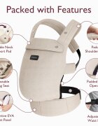 Momcozy Marsupiu ergonomic si usor PureHug Cozy Khaki