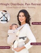 Momcozy Marsupiu ergonomic si usor PureHug Cozy Khaki
