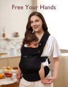 Momcozy Marsupiu ergonomic si usor PureHug Cozy negru
