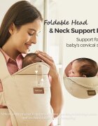 Momcozy Marsupiu ergonomic WeeSnug pentru nou nascut bej