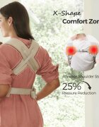 Momcozy Marsupiu ergonomic WeeSnug pentru nou nascut bej