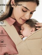 Momcozy Marsupiu ergonomic WeeSnug pentru nou nascut bej