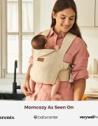 Momcozy Marsupiu ergonomic WeeSnug pentru nou nascut bej
