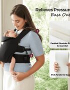 Momcozy Marsupiu ergonomic WeeSnug pentru nou nascut bej
