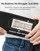 Momcozy Marsupiu ergonomic WeeSnug pentru nou nascut Negru