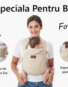 Momcozy Marsupiu ergonomic WeeSnug pentru nou nascut Negru