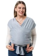 Momcozy Marsupiu ergonomic Wrap Sling cu suport pentru spate Babe Toddler gri