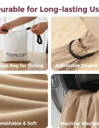 Momcozy Marsupiu ergonomic Wrap Sling cu suport pentru spate Babe Toddler Light Brown