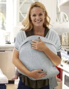 Momcozy Marsupiu ergonomic Wrap Sling cu suport pentru spate Babe Toddler Light Brown
