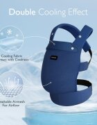 Momcozy Marsupiu pentru nou nascut Air Mesh blue