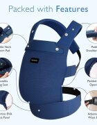 Momcozy Marsupiu pentru nou nascut Air Mesh blue