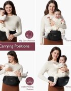 Momcozy Marsupiu tip Hip seat M black