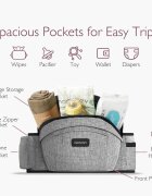 Momcozy Marsupiu tip sezut cu suport lombar pentru parinti M Grey