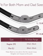 Momcozy Marsupiu tip sezut cu suport lombar pentru parinti M Grey