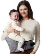 Momcozy Marsupiu tip sezut cu suport lombar pentru parinti M Grey