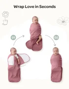 Momcozy Pachet de 2 saculeti Swaddle 0-3 luni Bloom