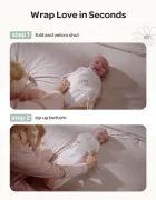 Momcozy Pachet de 2 saculeti Swaddle 0-3 luni Bloom