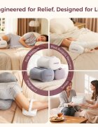Momcozy Perna ergonomica pentru genunchi din spuma cu memorie curea elastica si reglabila M