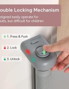 Momcozy Poarta de siguranta retractabila pentru scari gri