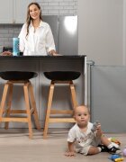 Momcozy Poarta de siguranta retractabila pentru scari gri