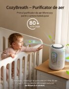 Momcozy Purificator de aer CozyBreath Baby Air cu filtru de carbon si lumina dimabila