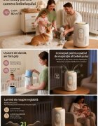 Momcozy Purificator de aer CozyBreath Baby Air cu filtru de carbon si lumina dimabila