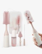 Momcozy Set curatare biberoane cu spuma 360 Push-Press Pink