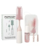 Momcozy Set curatare biberoane cu spuma 360 Push-Press Pink