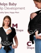 Momcozy Sistem de purtare tip wrap black