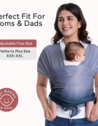 Momcozy Sistem de purtare tip wrap blue