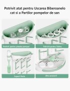 Momcozy Suport vertical pentru uscare biberoane premium pentru 18 biberoane si accesorii de alaptare