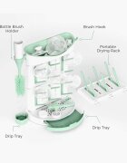 Momcozy Suport vertical pentru uscare biberoane premium pentru 18 biberoane si accesorii de alaptare