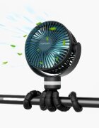 Momcozy Ventilator portabil pentru carucior black