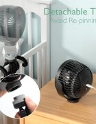 Momcozy Ventilator portabil pentru carucior black