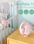 Momcozy Ventilator portabil pentru carucior pink