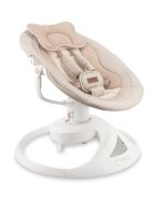 Momi Balansoar electric pentru bebelusi Pearl Beige cu sezut rotativ 360 grade