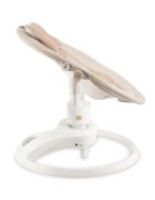 Momi Balansoar electric pentru bebelusi Pearl Beige cu sezut rotativ 360 grade