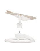 Momi Balansoar electric pentru bebelusi Pearl Beige cu sezut rotativ 360 grade