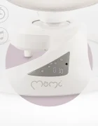 Momi Balansoar electric pentru bebelusi Pearl Grey cu sezut rotativ 360 grade