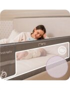 Momi Bariera de siguranta rabatabila pentru pat Lexi XL Plus Grey