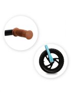 Momi Bicicleta copii fara pedale Breki Blue 12 inch cadru usor roti mari din spuma EVA scaun moale reglabil de la 3 ani sarcina maxima 25 kg frana de mana ghidon reglabil pe inaltime