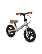 Momi Bicicleta copii fara pedale Breki Grey 12 inch cadru usor roti mari din spuma EVA scaun moale reglabil de la 3 ani sarcina maxima 25 kg frana de mana ghidon reglabil pe inaltime