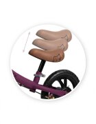 Momi Bicicleta copii fara pedale Breki Purple 12 inch cadru usor roti mari din spuma EVA scaun moale reglabil de la 3 ani sarcina maxima 25 kg frana de mana ghidon reglabil pe inaltime