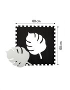 Momi Covoras de joaca puzzle Feli 120x120 cm black