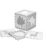 Momi Covoras de joaca Puzzle Zawi 150x150 cm Grey