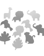 Momi Covoras de joaca Puzzle Zawi 150x150 cm Grey
