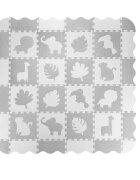 Momi Covoras de joaca Puzzle Zawi 150x150 cm Grey